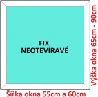 Plastov okna FIX SOFT ka 55 a 60cm x vka 65-90cm 